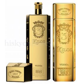 3 Kilos Vodka Gold 999,9 (1L 40%)