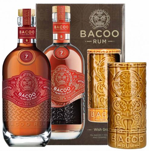 Bacoo 7 Éves Rum + Pohár (0,7L 40%)
