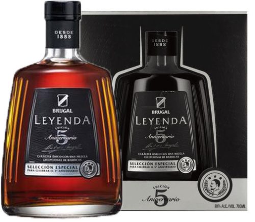 Brugal Leyenda 5 Aniversario Rum DD (38% 0,7L)