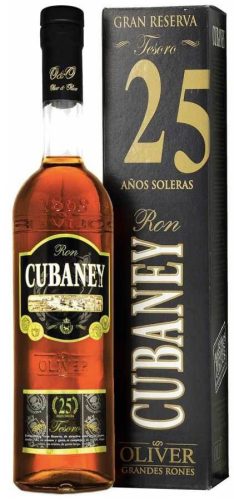 Cubaney Tesoro 25 éves Rum DD (38% 0,7L)