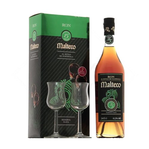 Malteco 15 Years Rum DD+2 Pohár (0.7L 40%)
