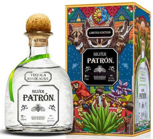 Patron Silver Mexican Tequila Fém DD (40% 0,7L)