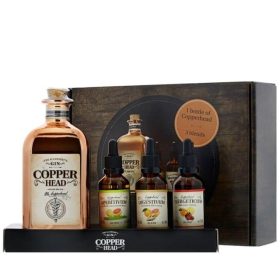   Copperhead London Dry The Alchemist Gin Set (0,5L 40%) + 3*0,05L DD. 