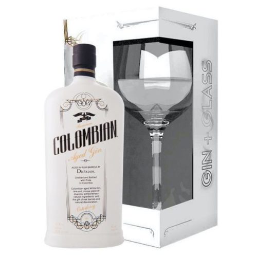 Dictador Columbian Aged White Gin (0.7L 43%) + Pohár