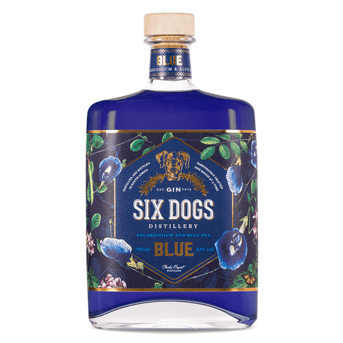 Six Dogs Blue Gin (0.7L 44%)