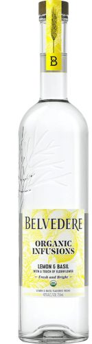 Belvedere Organic Infusions Lemon & Basil Vodka (0,7L 40%)