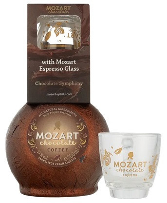 Mozart Coffee Chocolate Cream Likőr + Espresso Pohár (0,5L 17%)