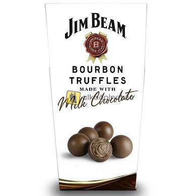 Jim Beam whiskey ízesítésű trüffelkrémmel töltött csokoládé golyók (135g)