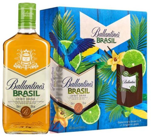 Ballantines Brasil Whisky DD + Pohár (35% 0,7L)