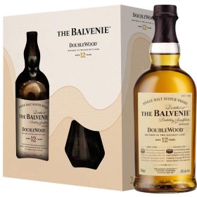 Balvenie 12 éves DoubleWood Whisky + pohár (40% 0,7L)