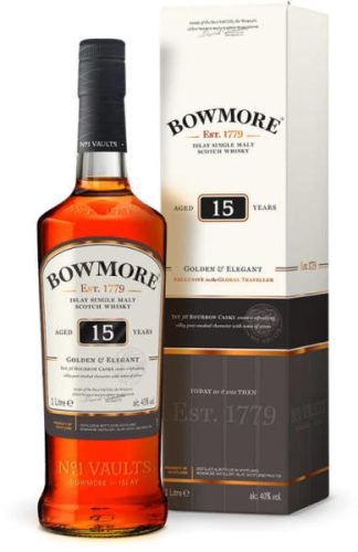 Bowmore 15 éves Whisky (43% 0,7L)