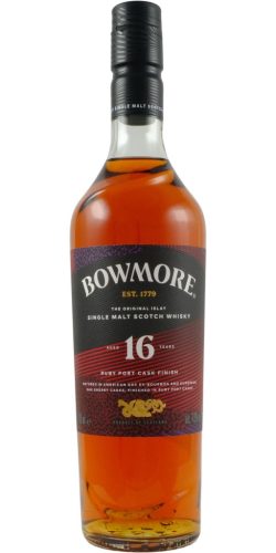 Bowmore 16 éves Ruby Port Cask Finish Whisky DD (43% 0,7L)