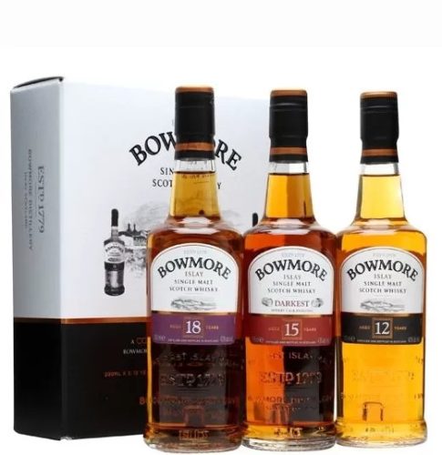 Bowmore Kollekció -12, 15, 18 éves - Islay Single Malt Scotch Whisky (43% 3*0,2L)