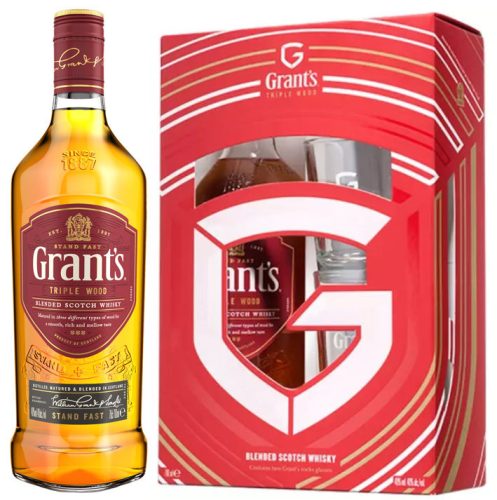 Grants Triple Wood Whisky (DD+Pohár) (40% 0,7L)