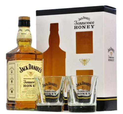 Jack Daniels Honey  Whiskey DD+Pohár (35% 0,7L)