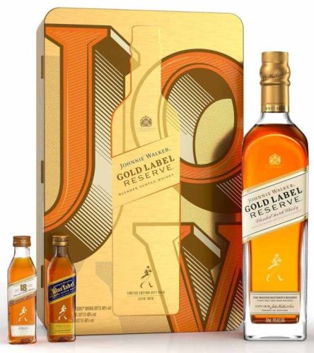 Johnnie Walker Gold Discovery Pack Whisky (0,7L + 0,05L 40%)