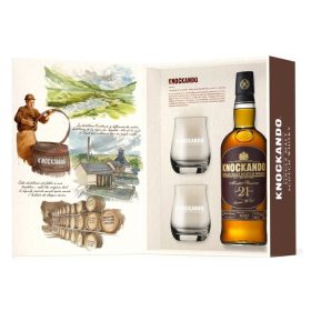 Knockando 21 éves Whisky (DD+Pohár) (0,7L 43%)