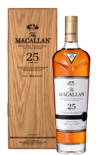 Macallan 25 éves Sherry Oak Whisky 2023 (43% 0,7L)