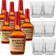 Makers Mark Whisky 6 db + 6 db Ajándék Pohár 0,7L