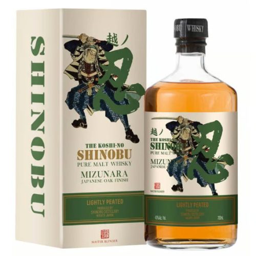 Shinobu Lightly Peated Pure Malt Mizunara Oak Finish Whisky (43% 0,7L)