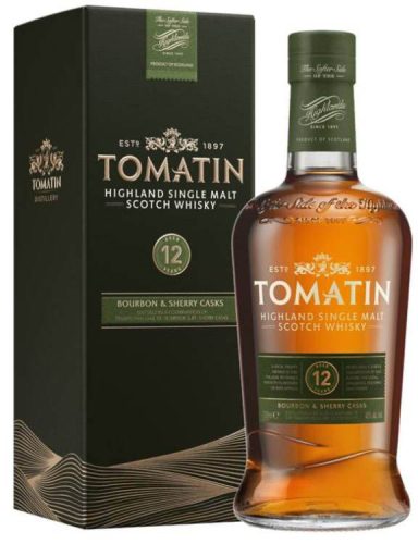 Tomatin 12 éves Whisky (43% 0,7L)