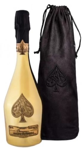 Armand De Brignac Champagne Brut Gold (Bársony Zsák) (0.75L 12,5%)