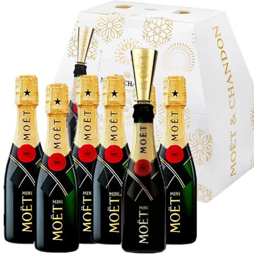 Moet & Chandon Imperial Brut Champagne (6 Kiöntő tölcsérrel) (6x0,2L 12%)