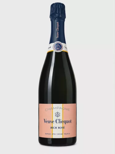 Veuve Clicquot Demi-Sec Rich Rosé Champagne (0,75L 12%)