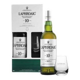 Laphroaig 10 éves Whisky + pohár (40% 0,7L)