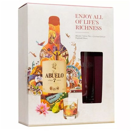 Abuelo 7 éves Rum DD + Pohár (40% 0,7L)