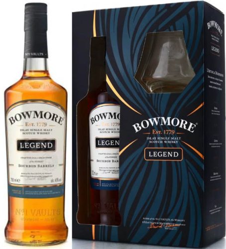 Bowmore Legend Whisky + Pohár (40% 0,7L)