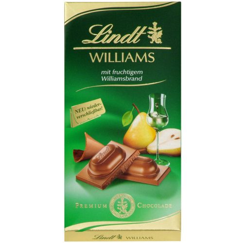 Lindt Williams Körte Alkoholos Csokoládé (100 g)