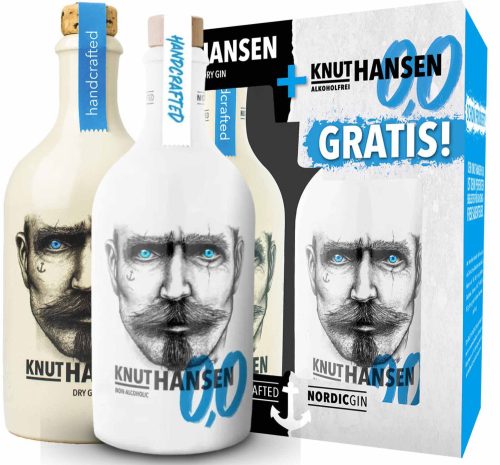 Knut Hansen Gin + Alkoholmentes Gin (0,5L 42%)