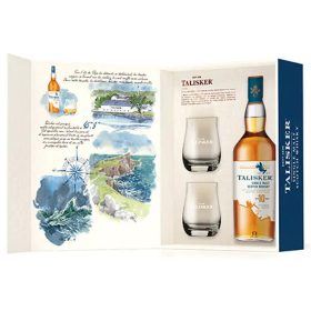 Talisker 10 éves Whisky + 2 Pohár (45,8% 0,7L)
