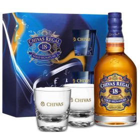 Chivas Regal 18 éves Whisky DD + 2 Pohár (40% 0,7L)