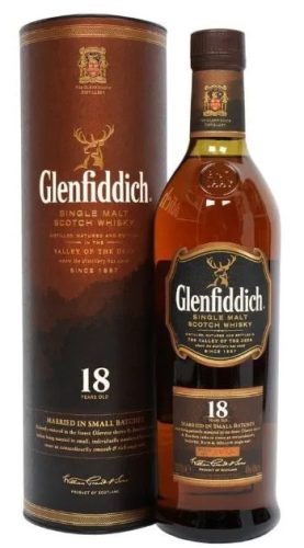 Glenfiddich Whisky 18 years Single Malt Scotch (40% 0,7L)