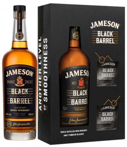 Jameson Black Barrel Whisky + 2 Pohár (40% 0,7L)