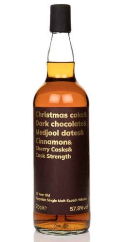 Christmas Cake, Dark Chocolate, Medjool Dates, Cinnamon Cask Strength 12 éves Whisky (0,7L 57,8%) 