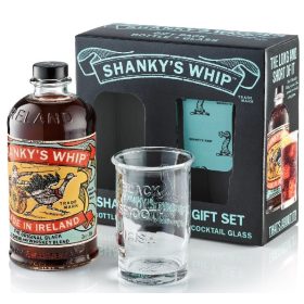   Shanky's Whip Black Irish Whiskey Likőr (DD+Pohár) (33% 0,7L)